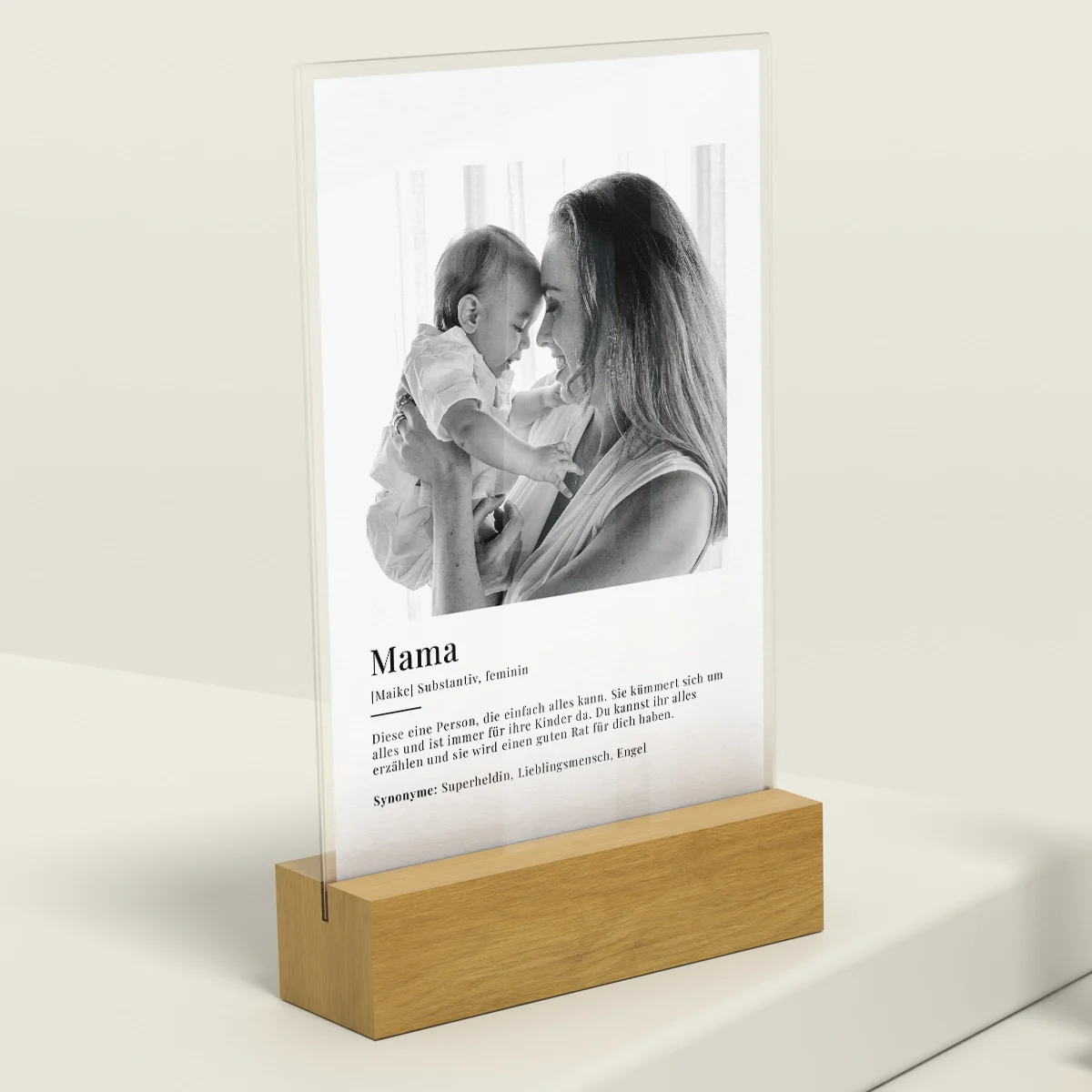 Acrylic glass "Mom Definition"