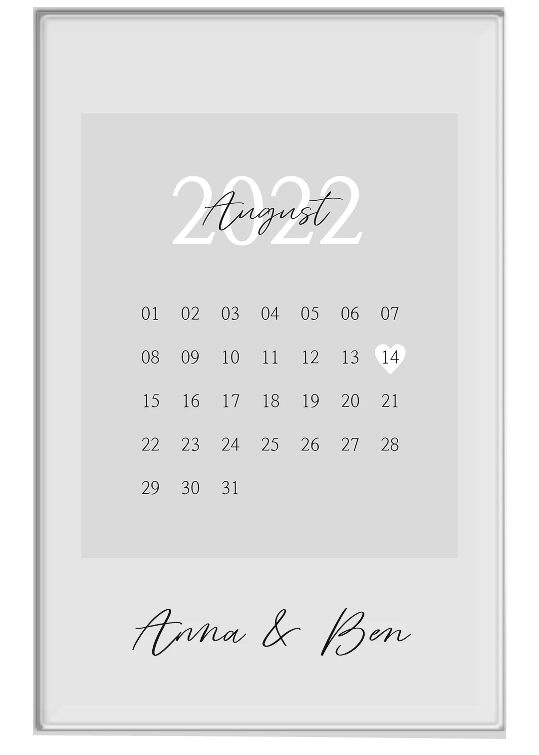 Personalized Acrylic Glass "Our Day" - Image 11