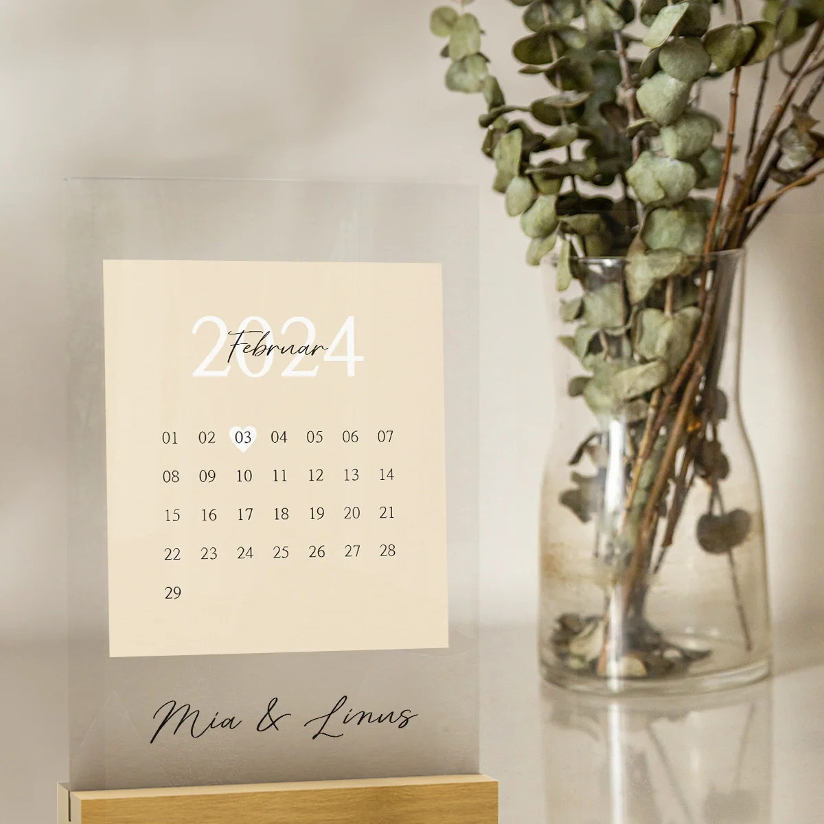 Personalized Acrylic Glass "Our Day" - Image 9