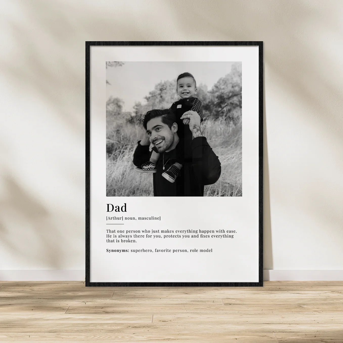 Photo poster "Dad Definition" (English)