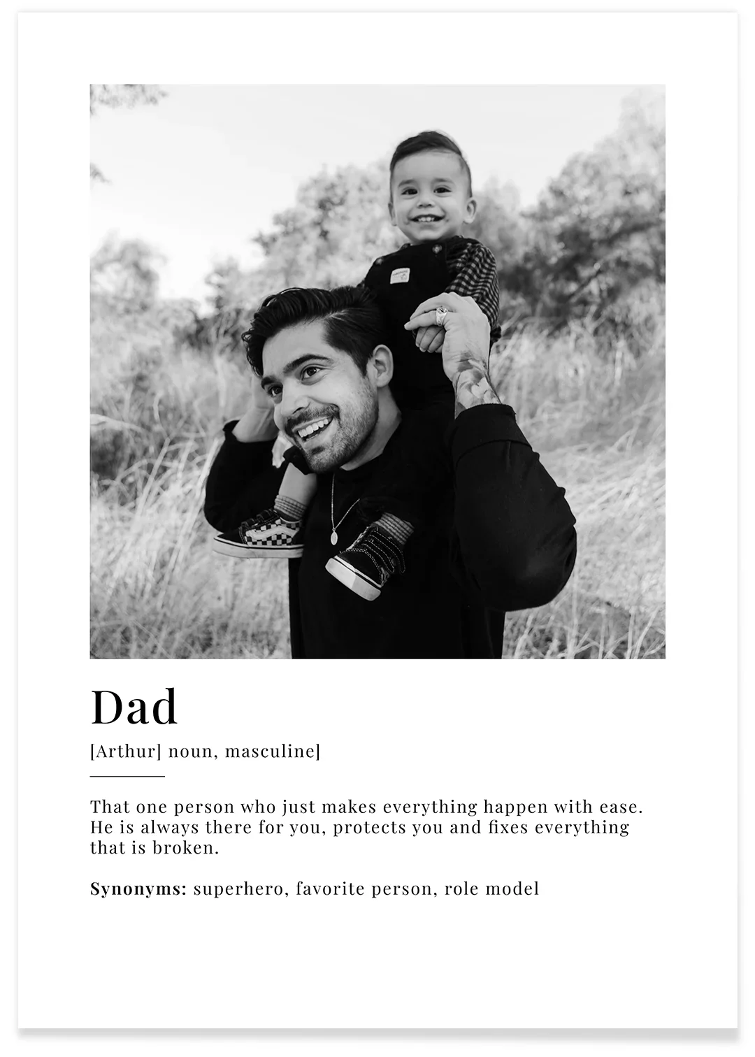 Photo poster "Dad Definition" (English) - Image 2