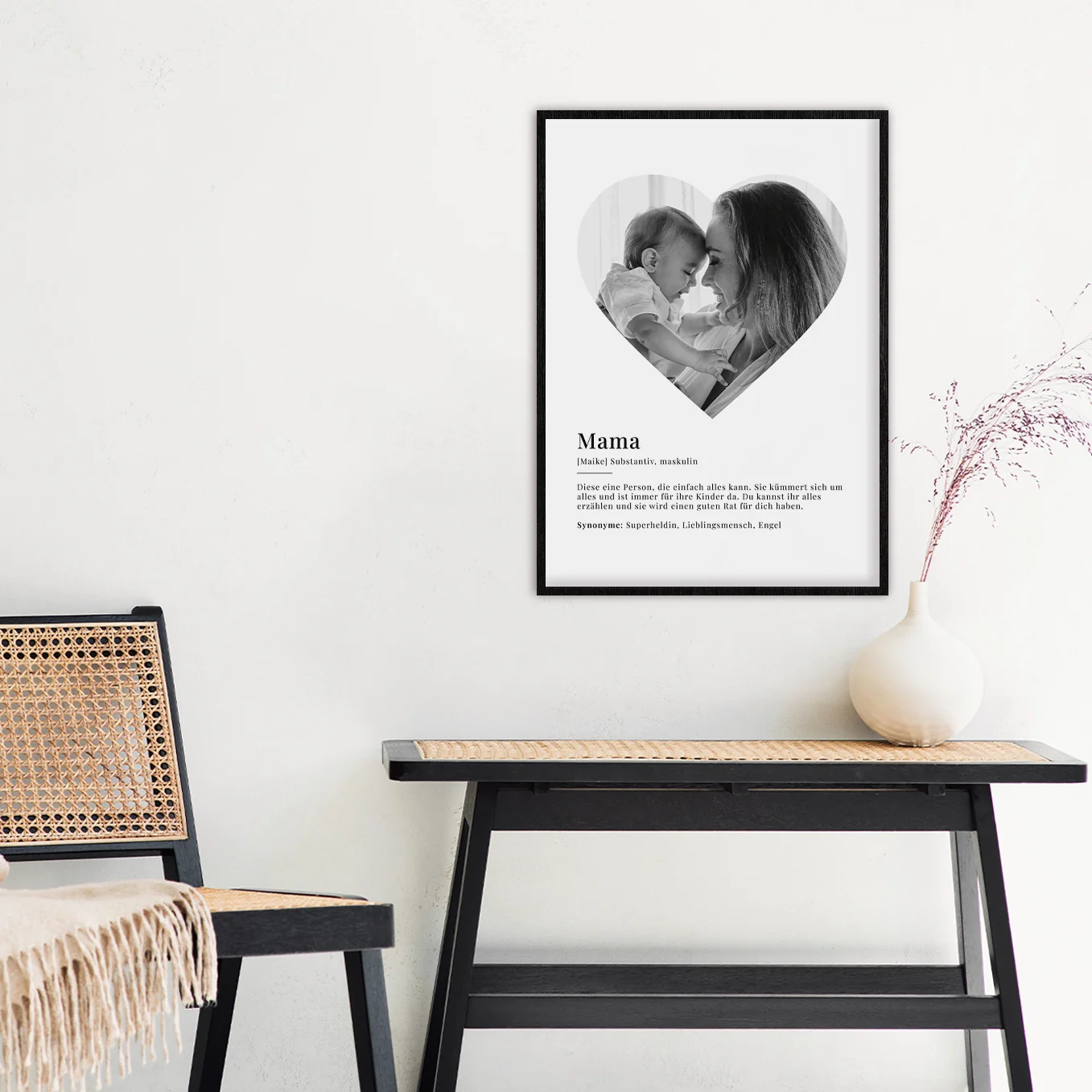 Photo poster "Mom Definition" in heart shape - Image 3