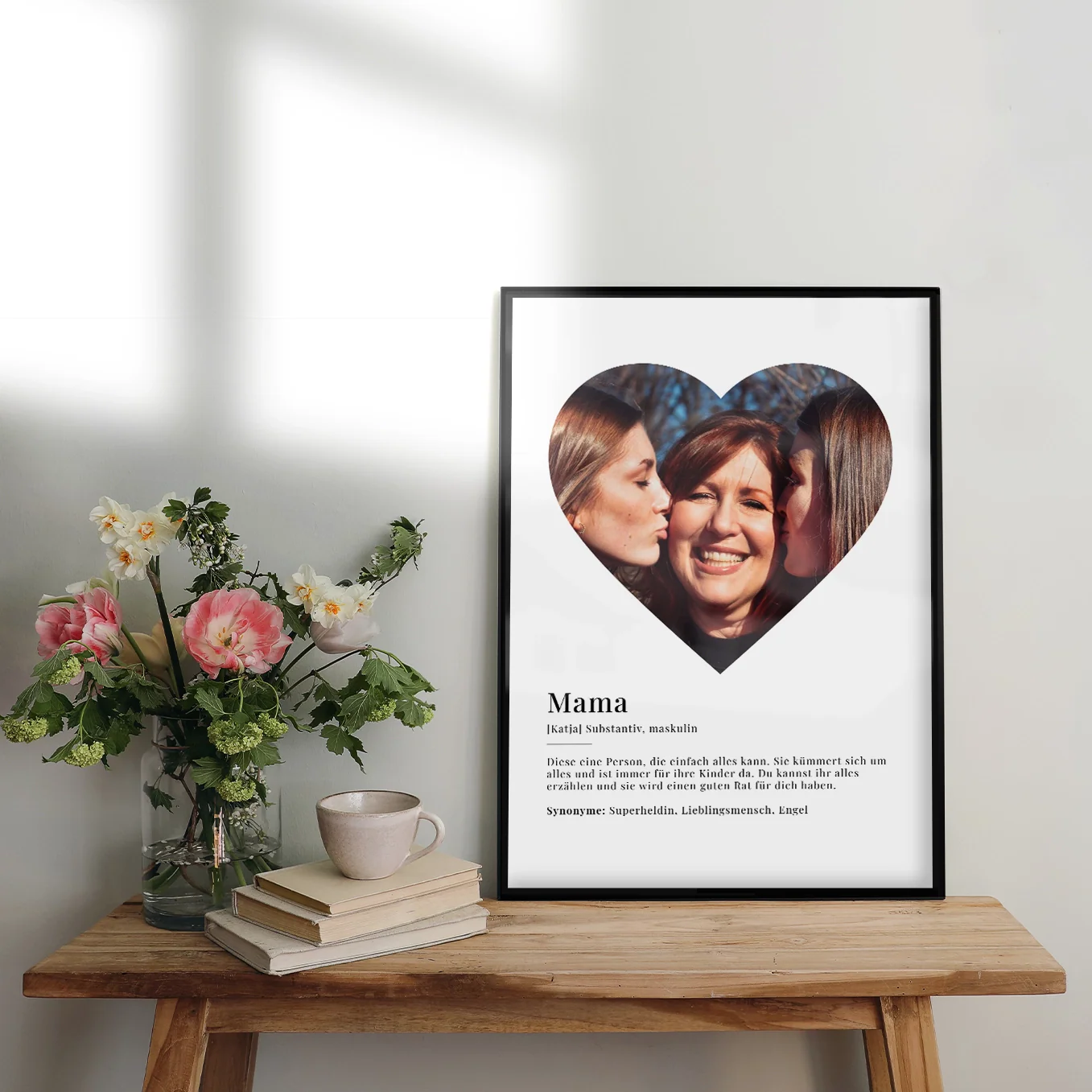 Photo poster "Mom Definition" in heart shape - Image 4
