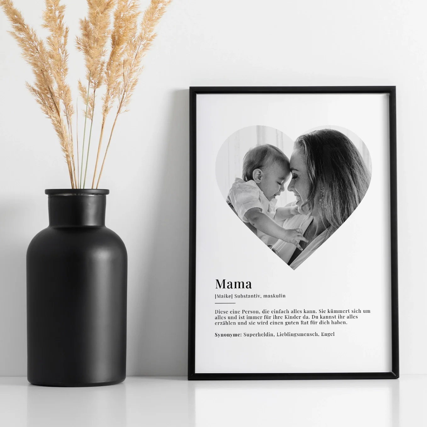 Photo poster "Mom Definition" in heart shape - Image 5