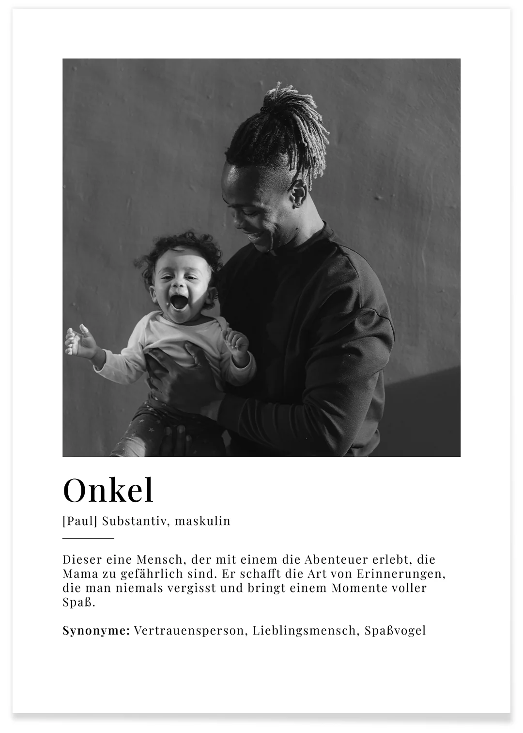 Photo Poster"Uncle Definition"
