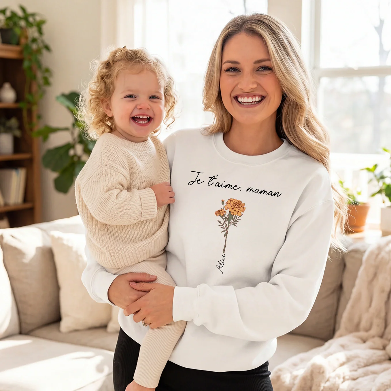(FR) Personalisierter Sweater "Mamas Garten" - Image 7