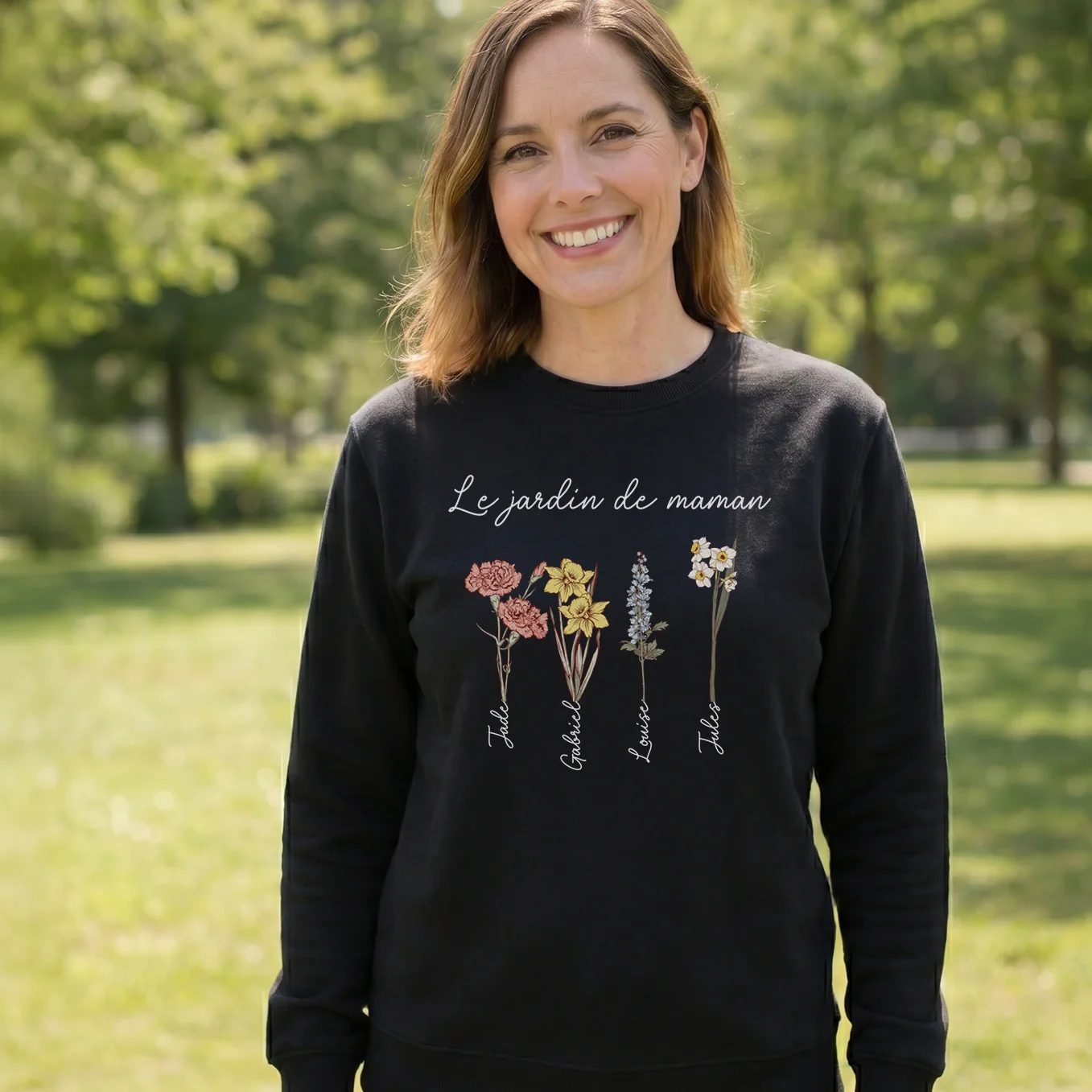 (FR) Personalisierter Sweater "Mamas Garten" - Image 8