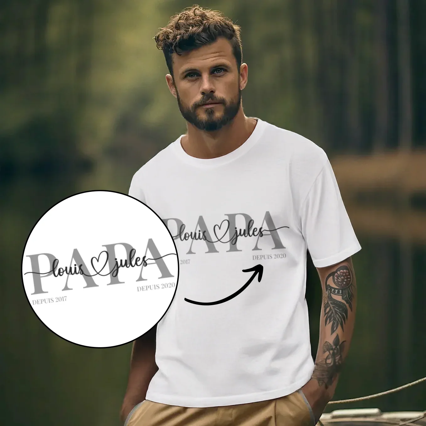 Personalized T-shirt "Dad"