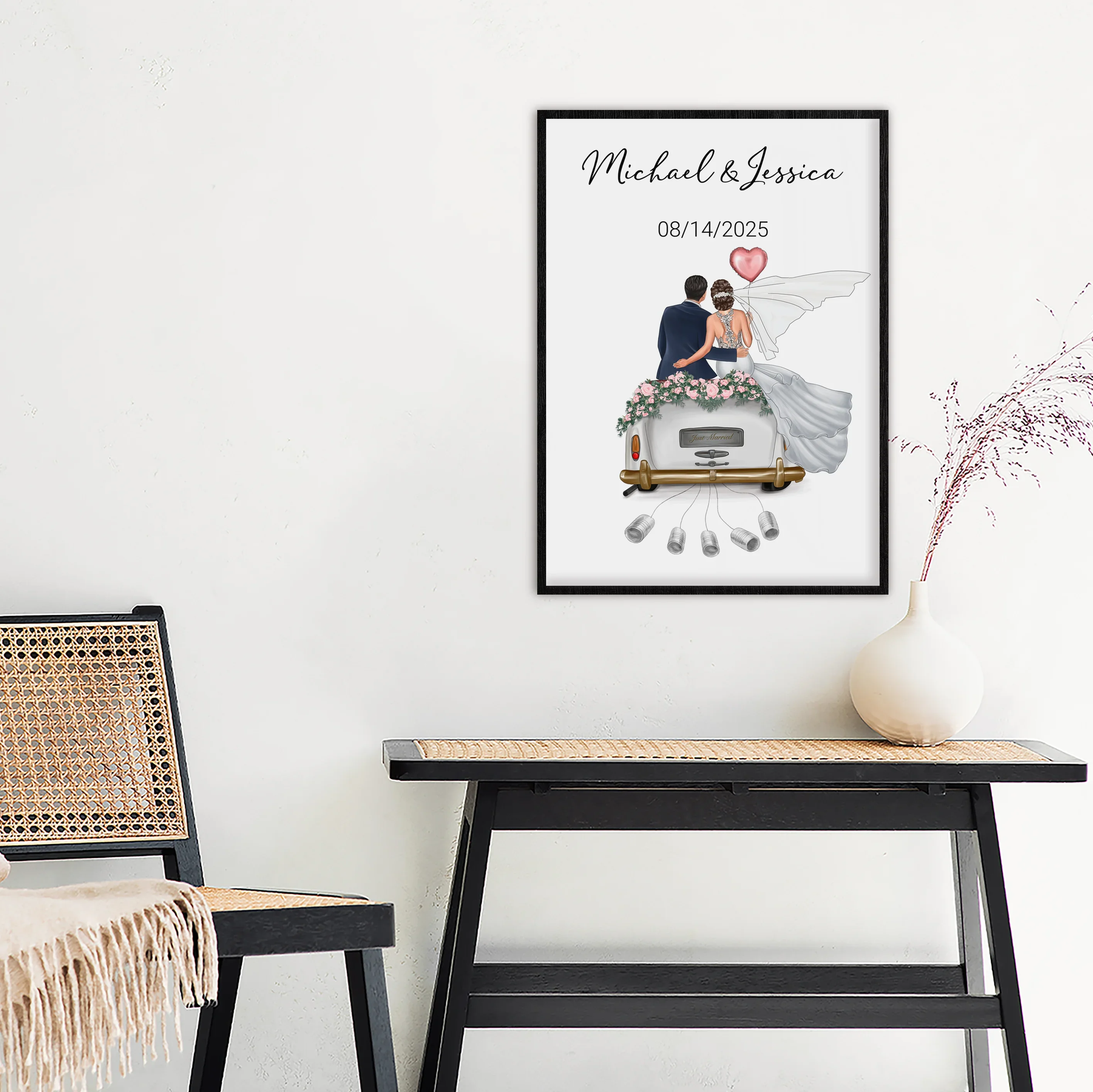 Personalized Poster "Just Married" - Image 4