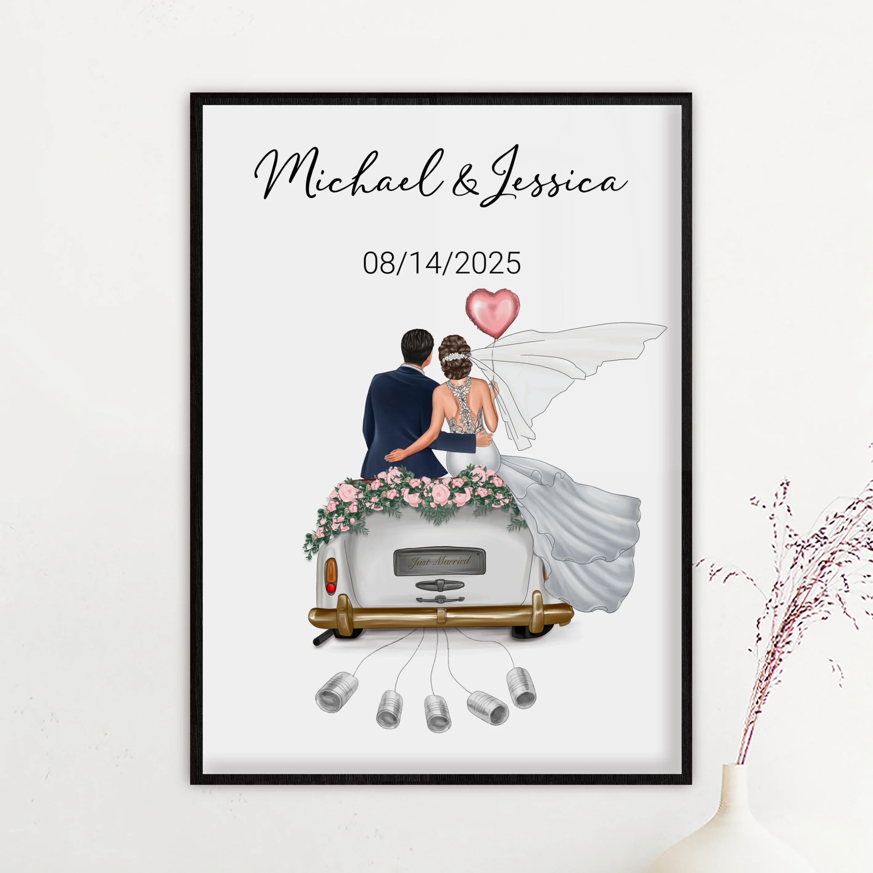 Personalized Poster "Just Married" - Image 9