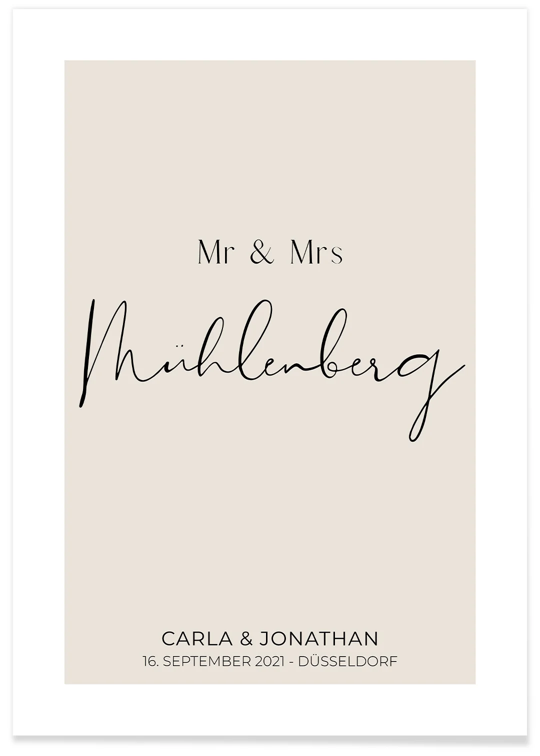 Poster"Mr & Mrs" - Image 3