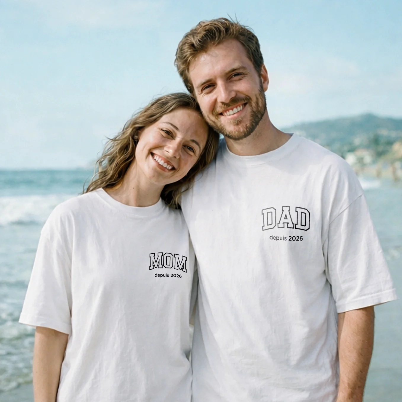 Personalized partner look oversized T-shirts Mom / Dad - Image 12