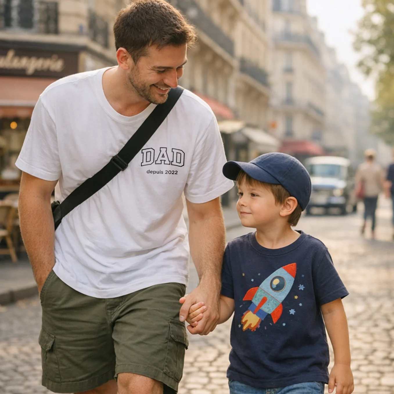 Personalized partner look oversized T-shirts Mom / Dad - Image 14