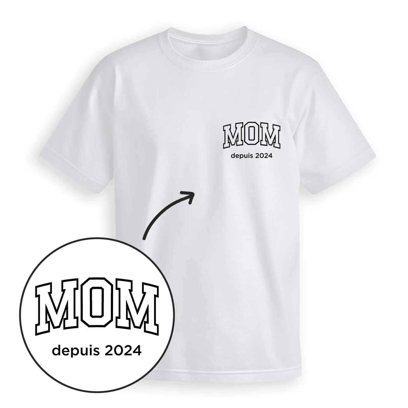 Personalized partner look oversized T-shirts Mom / Dad - Image 17