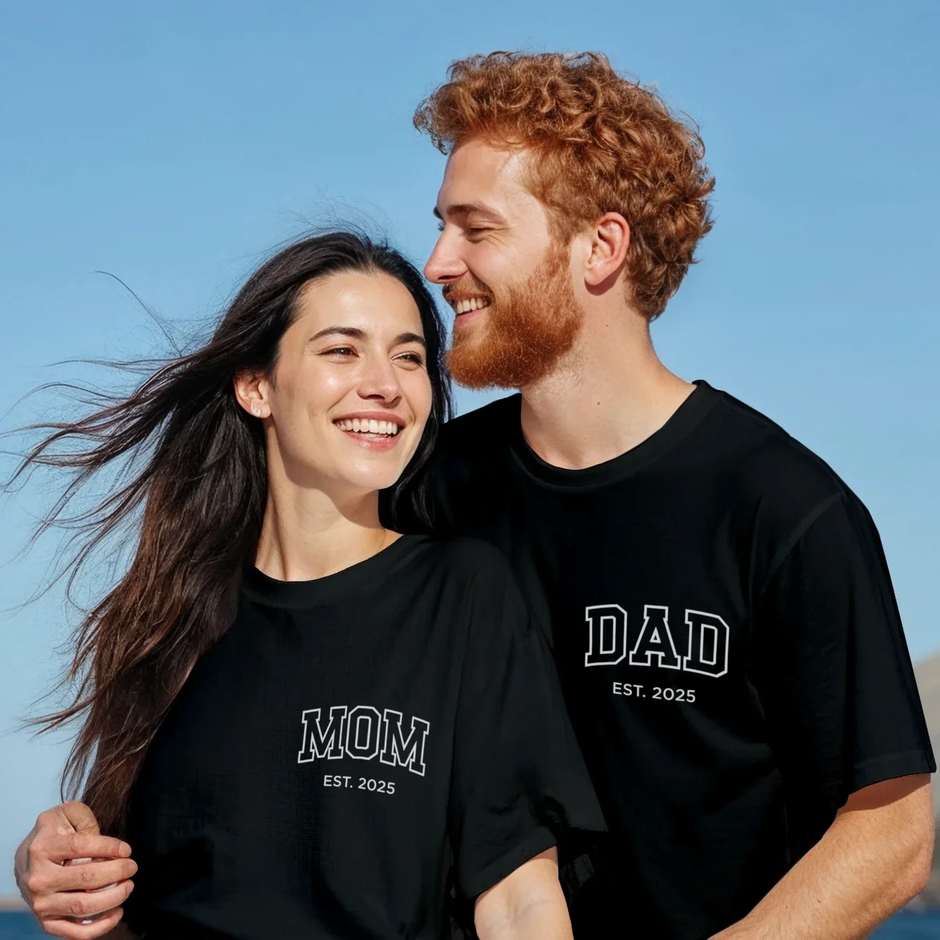 Personalized partner look oversized T-shirts Mom / Dad - Image 7