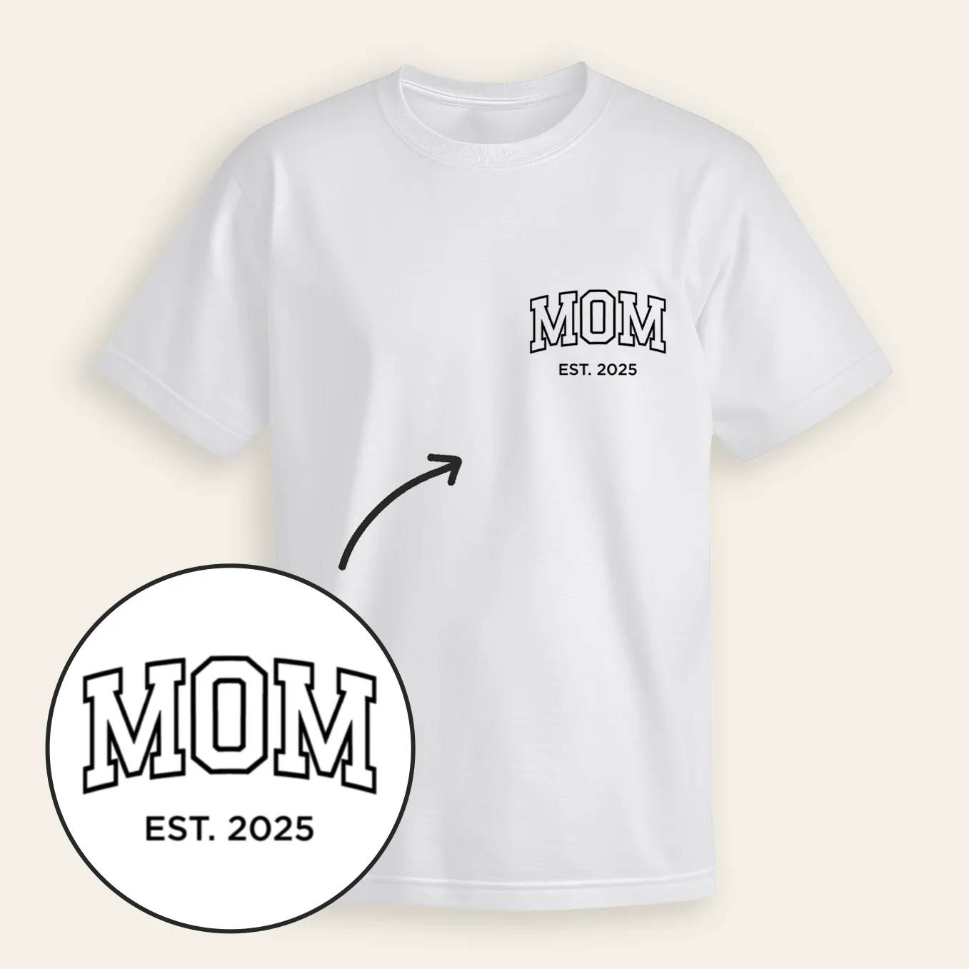 Personalized partner look oversized T-shirts Mom / Dad - Image 8