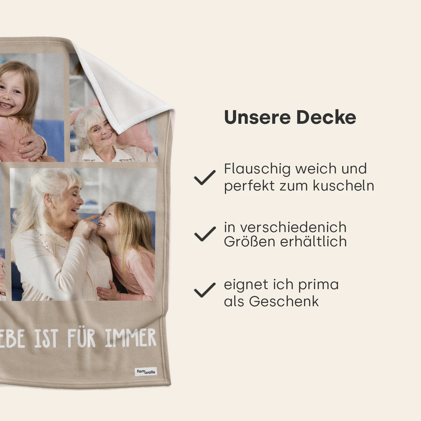 Personalisierte Decke "Foto Oma" - Image 7