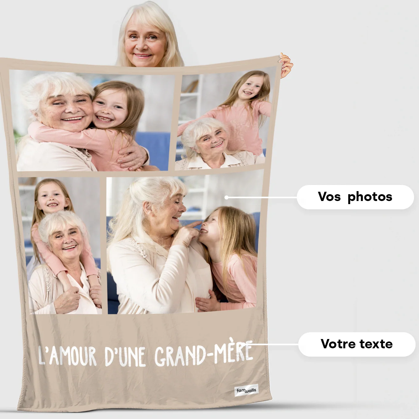 Personalisierte Decke "Foto Oma" - Image 8