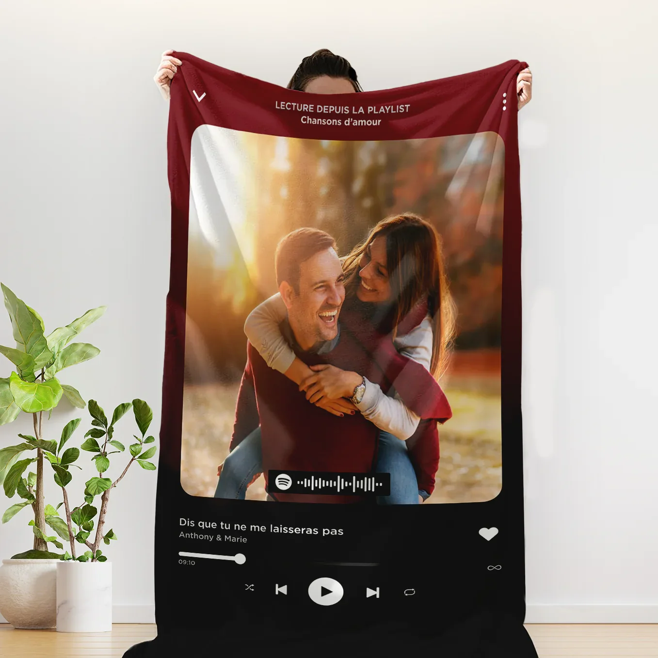 Personalized blanket "Favorite Song" Song Cover - Image 3