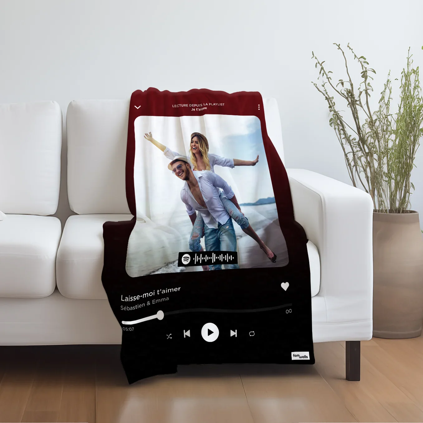Personalized blanket "Favorite Song" Song Cover - Image 5
