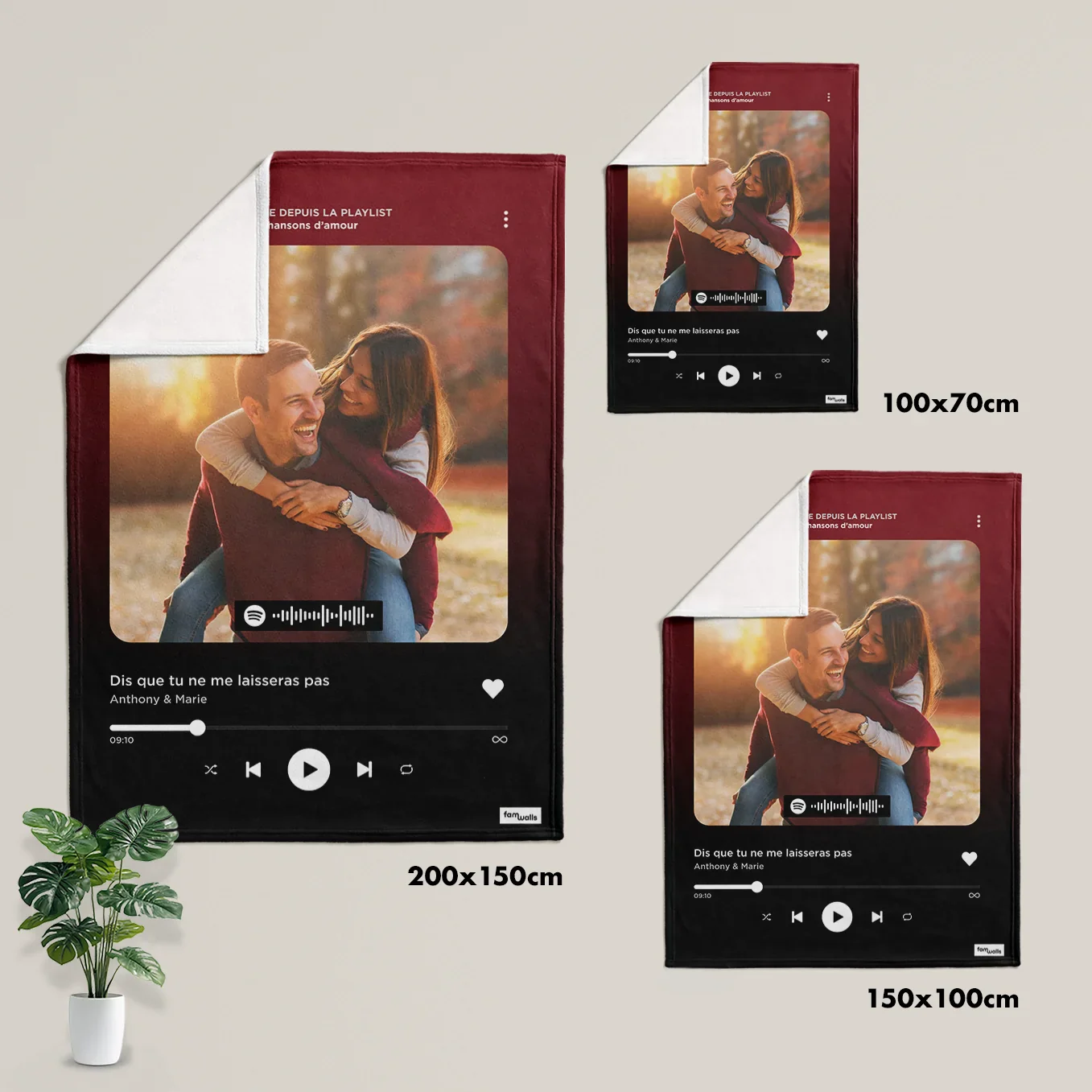 Personalized blanket "Favorite Song" Song Cover - Image 6