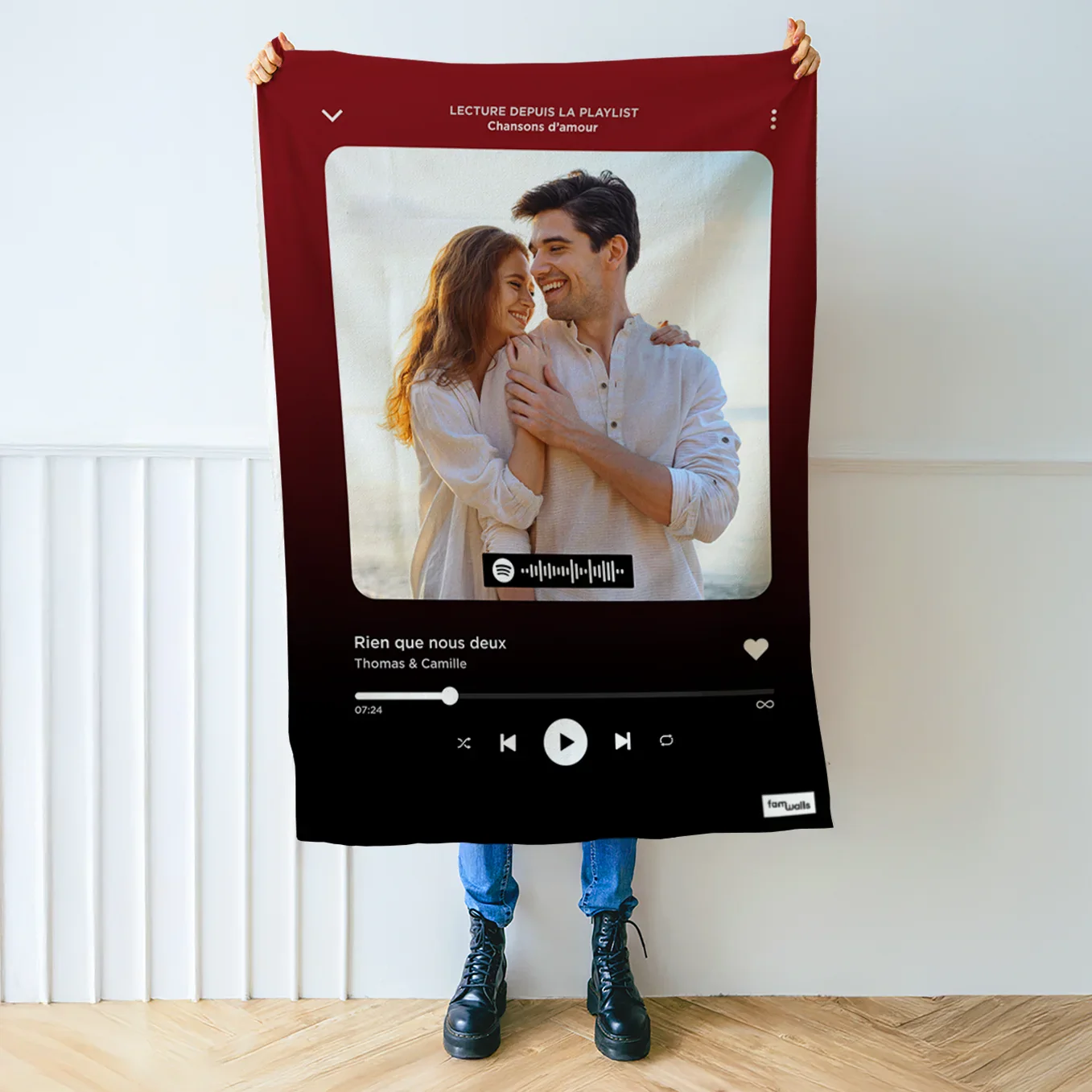 Personalized blanket "Favorite Song" Song Cover - Image 7