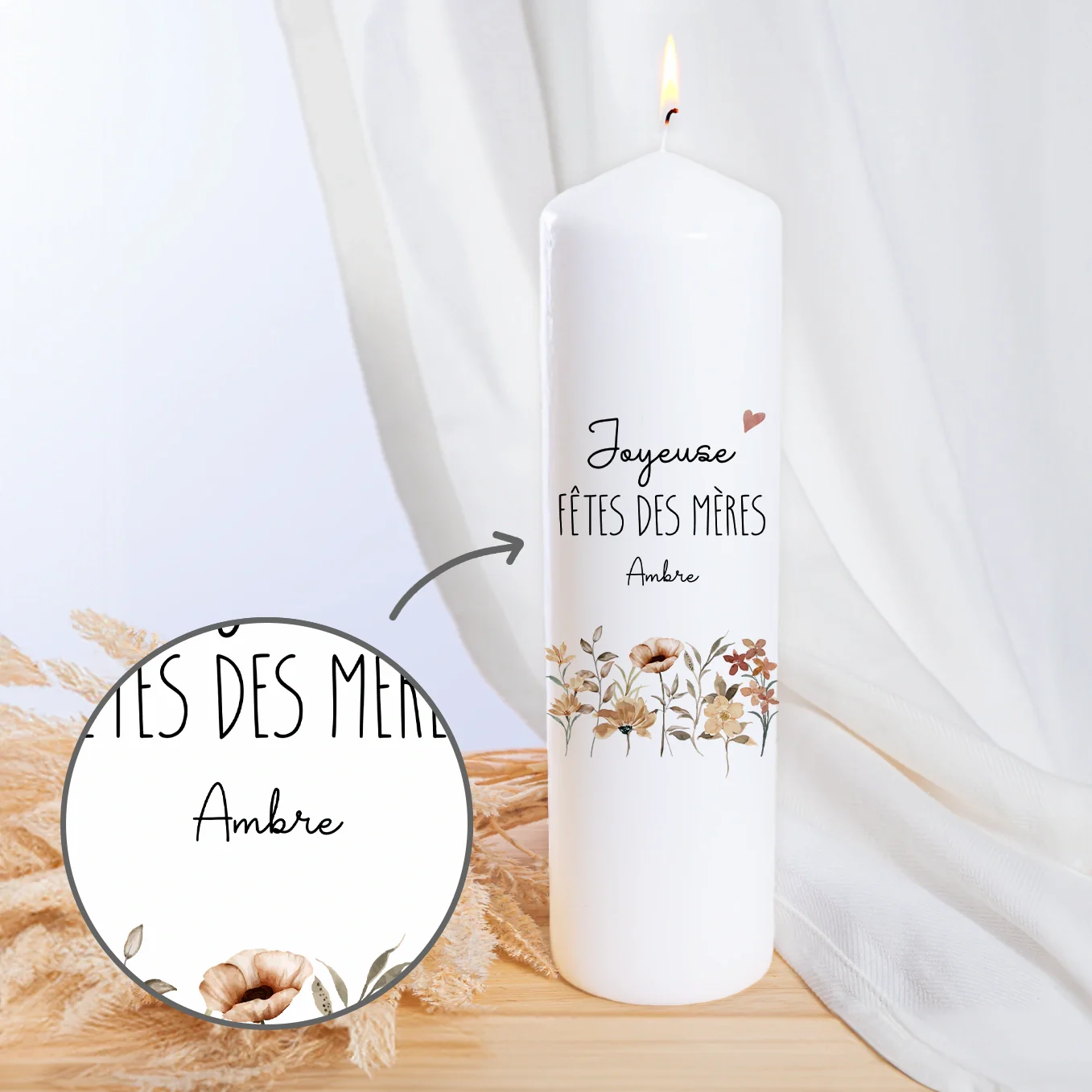 Personalized candle "Mother's Day" - Image 11