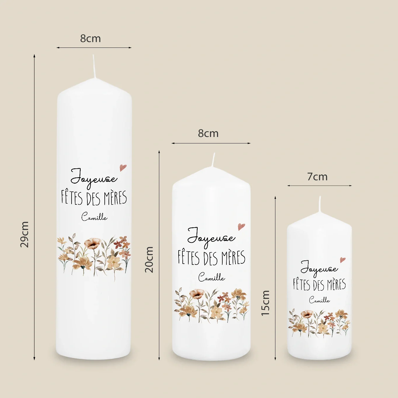 Personalized candle "Mother's Day" - Image 16
