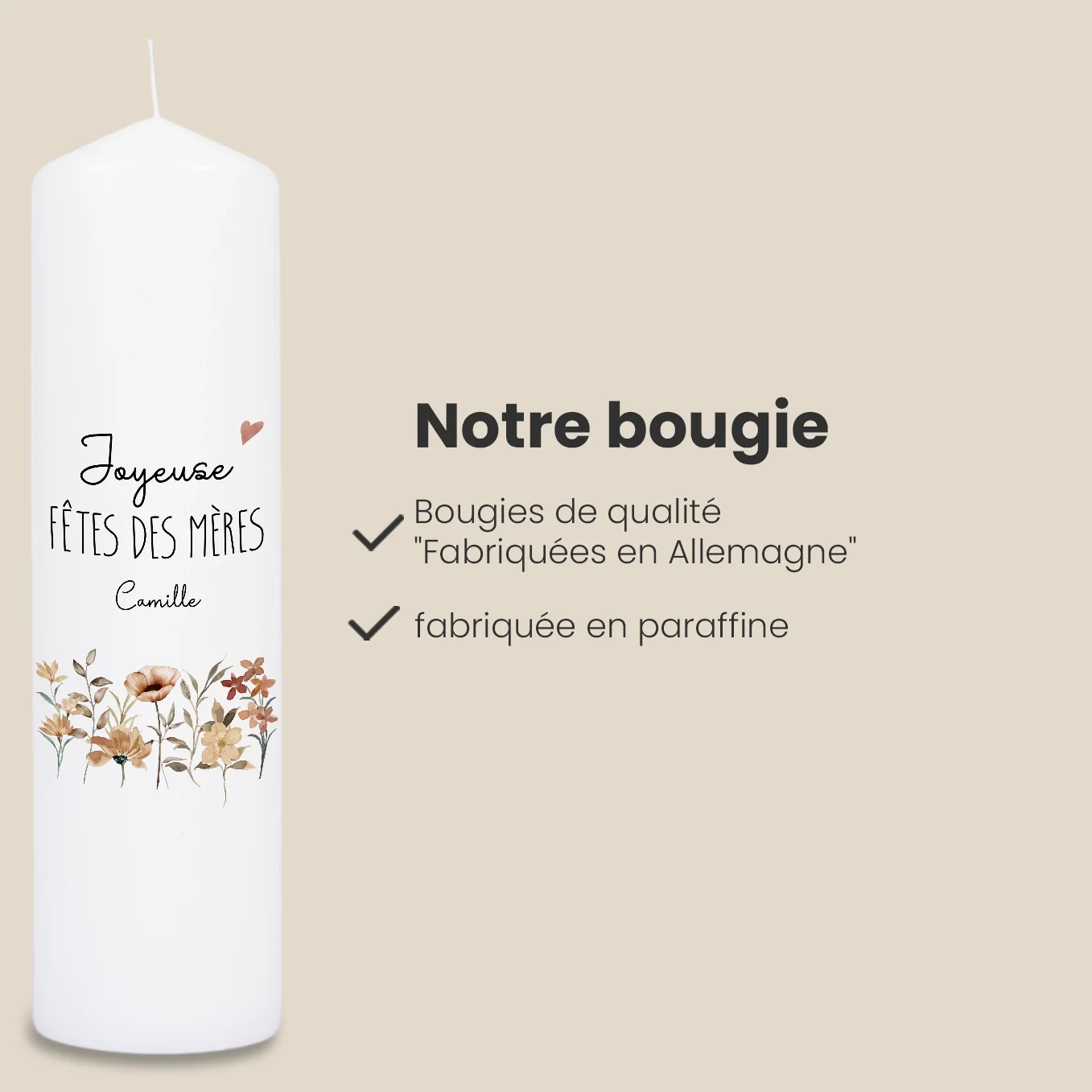 Personalized candle "Mother's Day" - Image 20