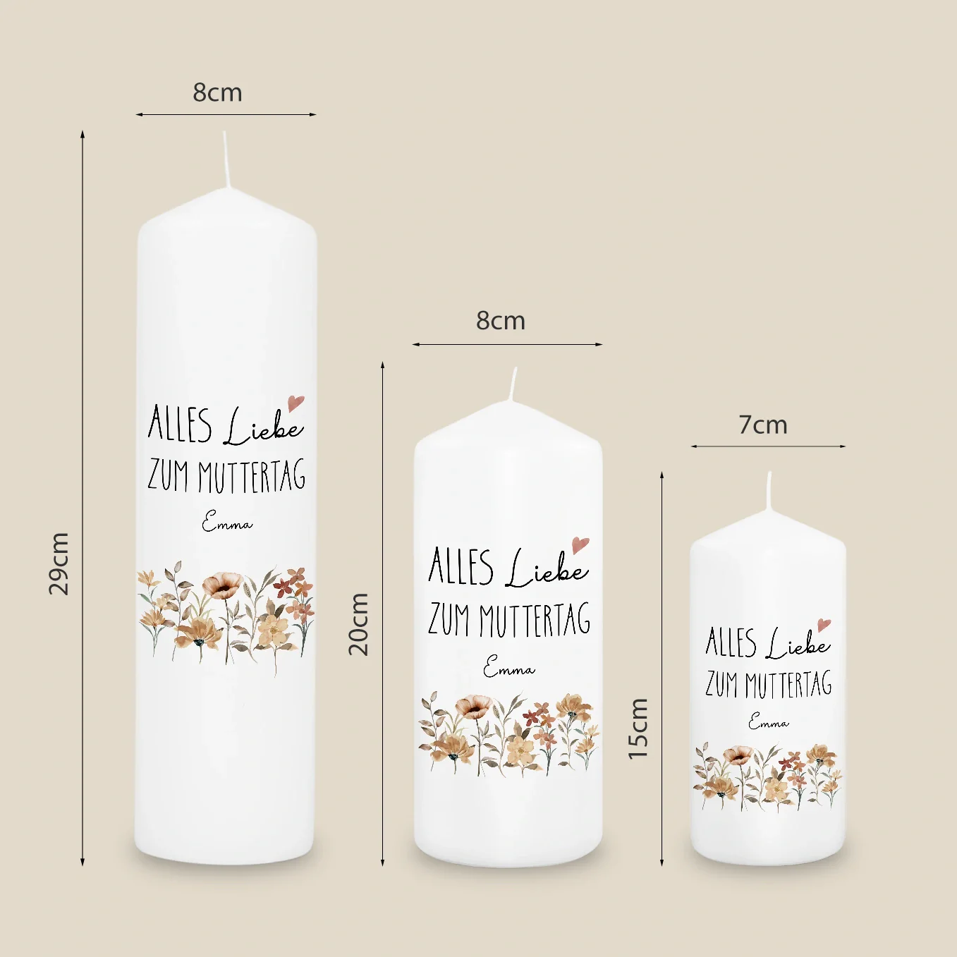 Personalized candle "Mother's Day" - Image 7