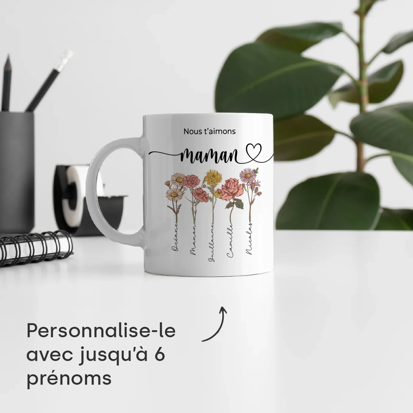 Personalized mug "Flowers for Mom" - Image 15