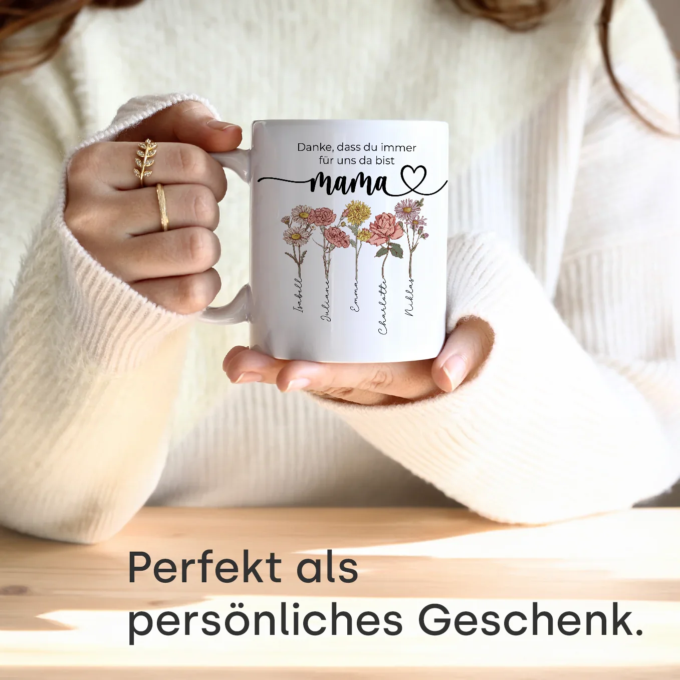 Personalized mug "Flowers for Mom" - Image 5