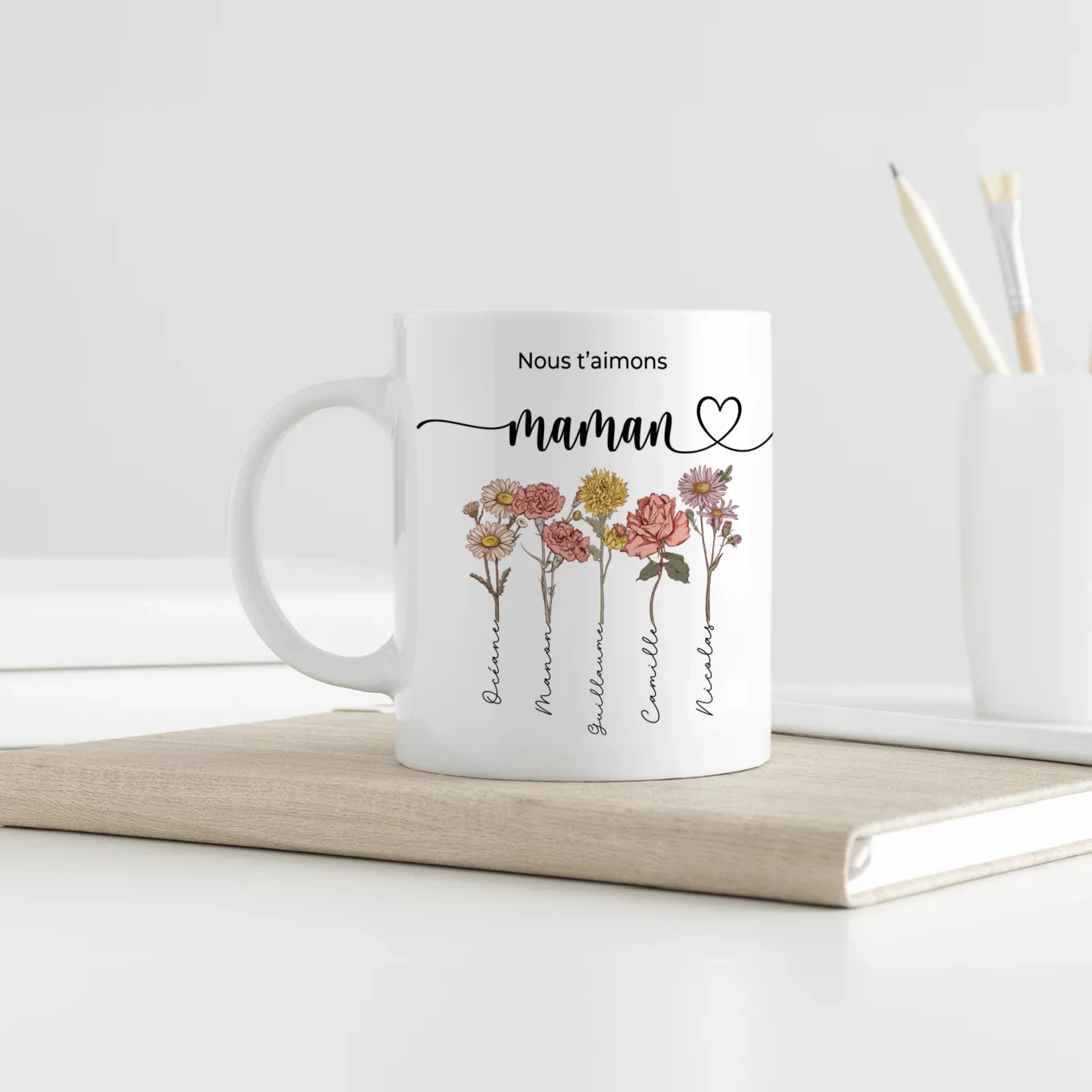 Personalized mug "Flowers for Mom" - Image 9