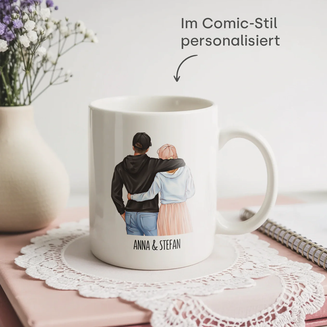 Personalisierte Tasse "Valentinstag" - Image 3