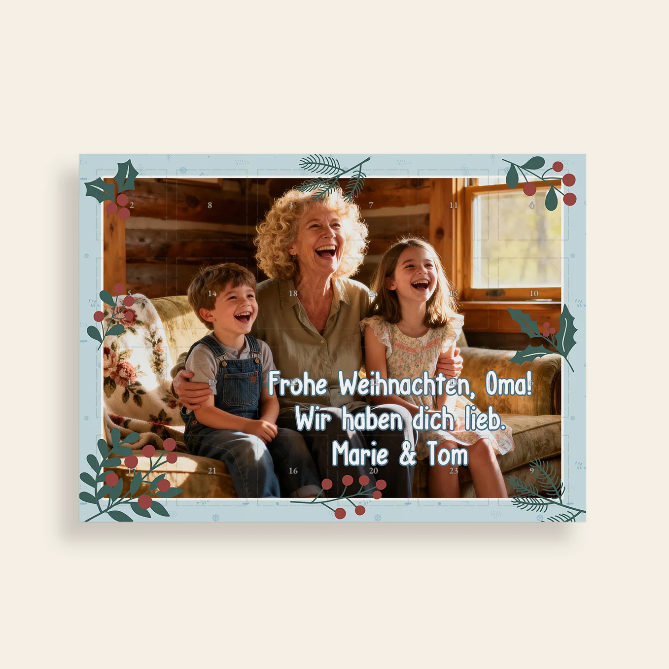 Personalized scented candle advent calendar "Grandma" - Image 3