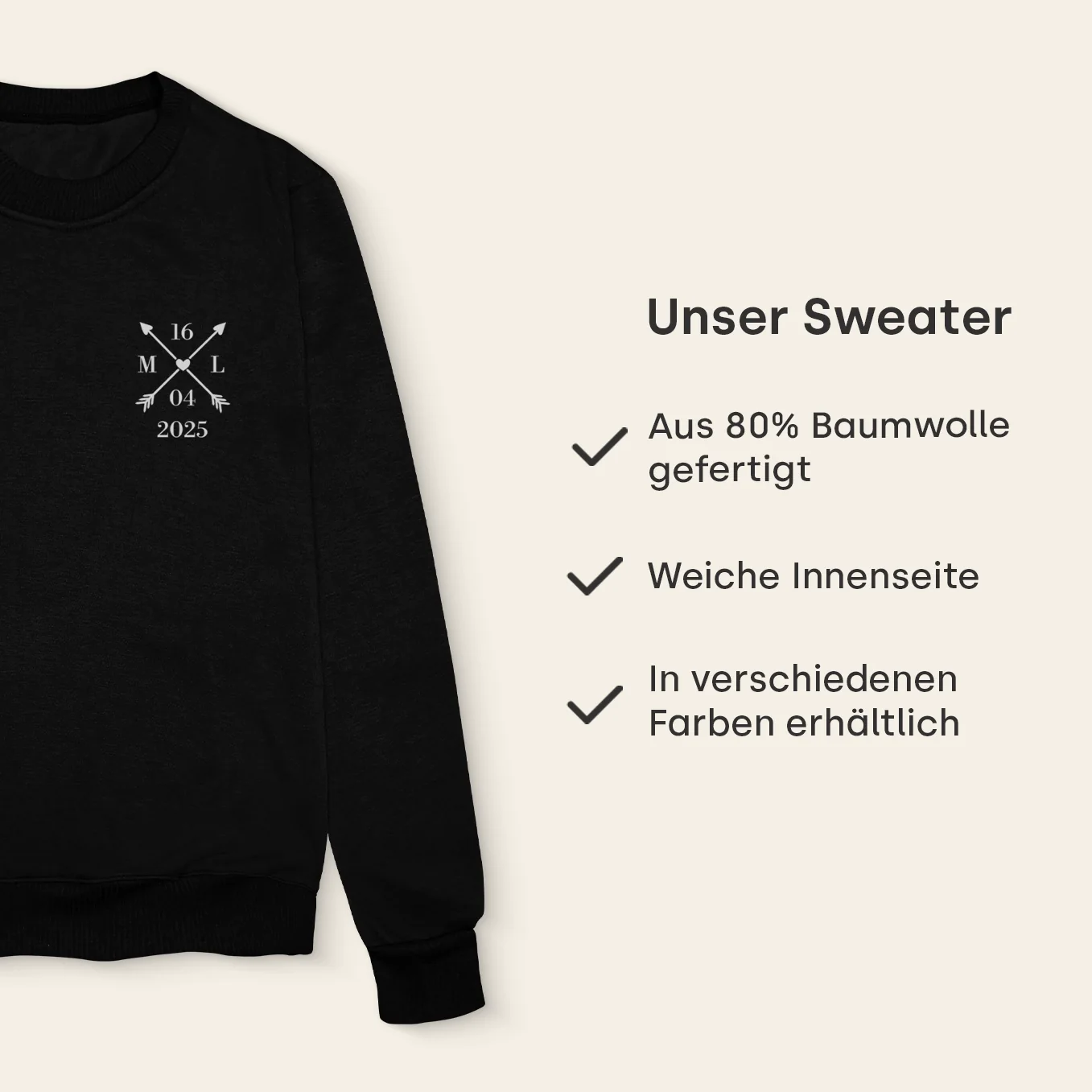 Personalisierter Partnerlook Sweater "Couple" - Image 10