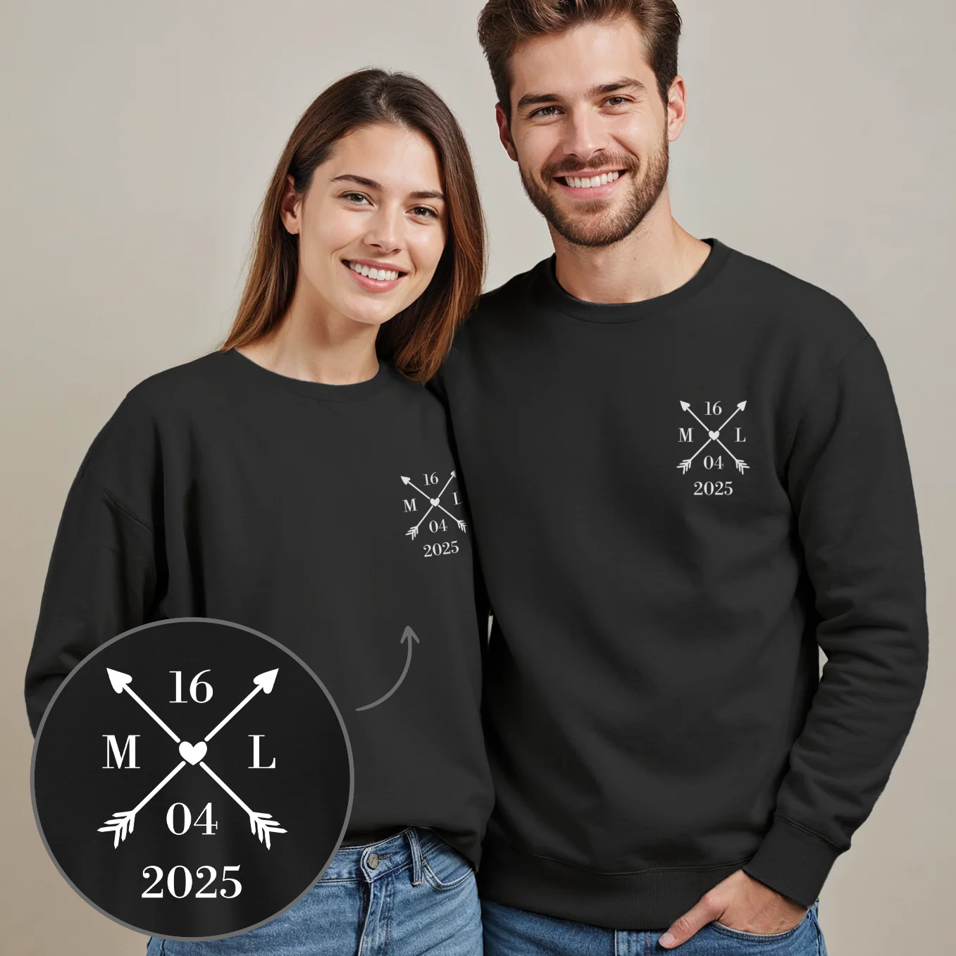 Personalisierter Partnerlook Sweater "Couple" - Image 11