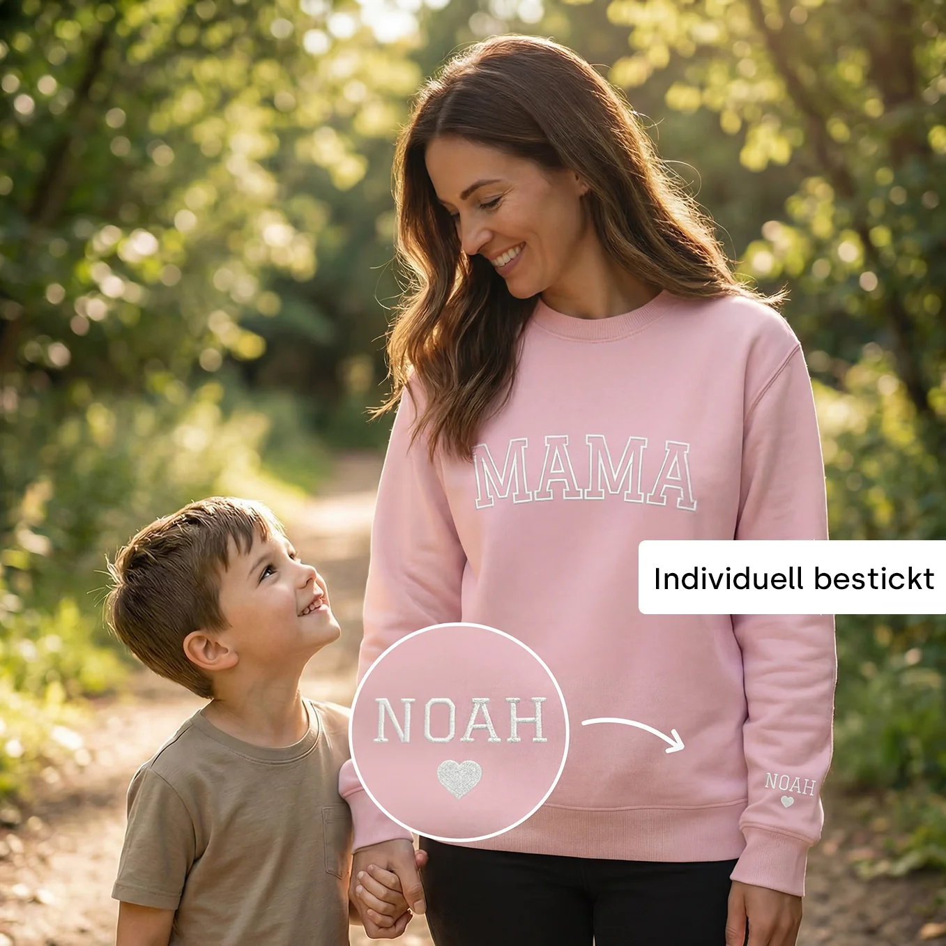 Personalisierter Sweater bestickt "MAMA"