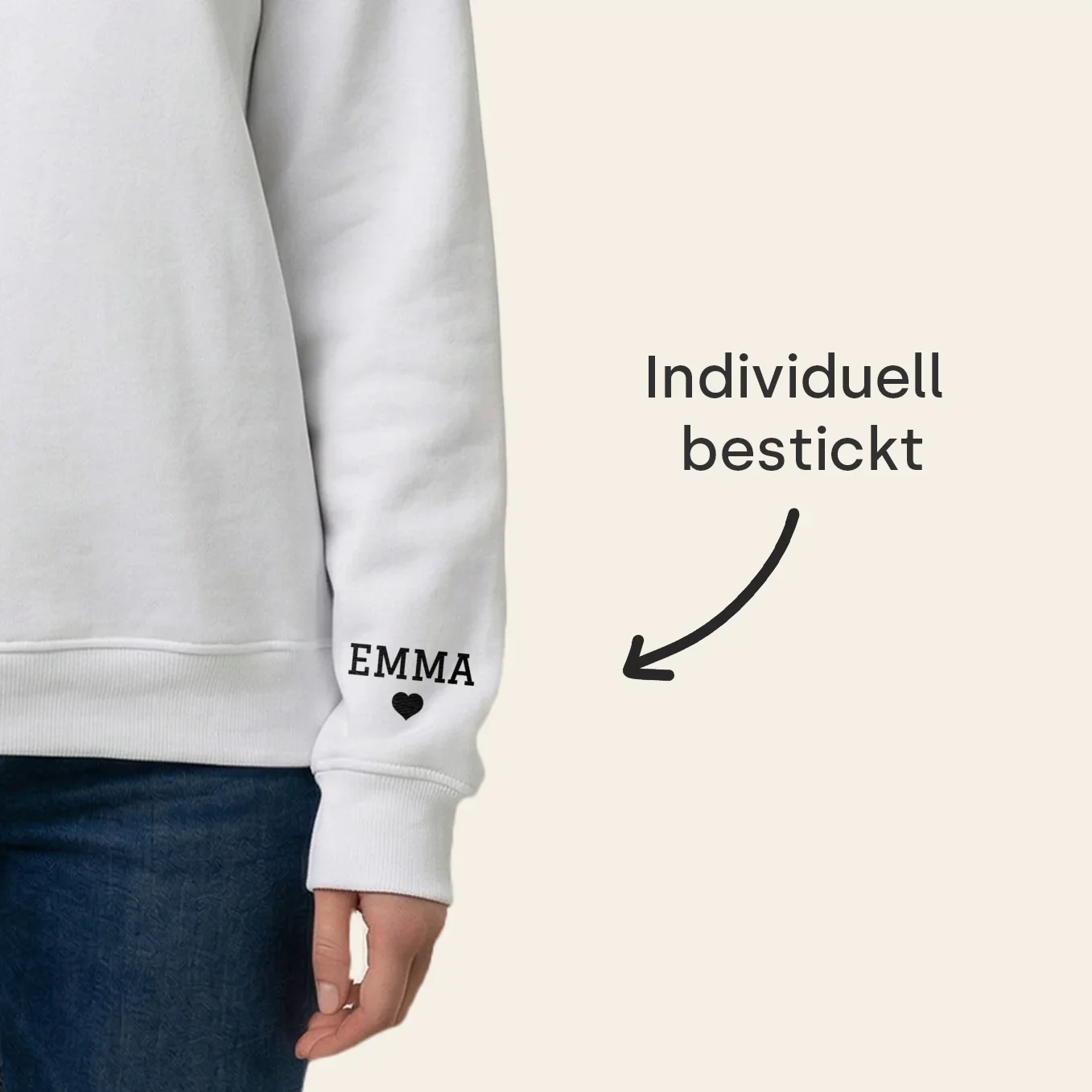 Personalisierter Sweater bestickt "MAMA" - Image 5
