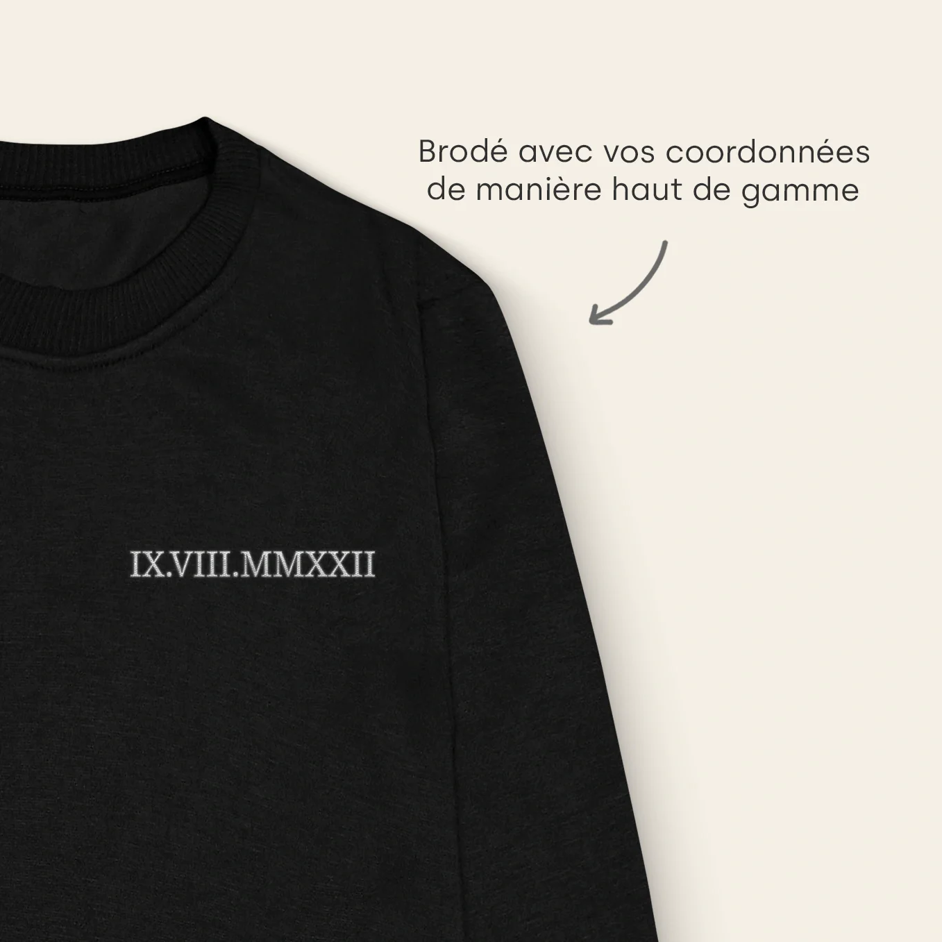 SINGLE Roman Date on Sweater (Embroidered) (DE & FR) - Image 16