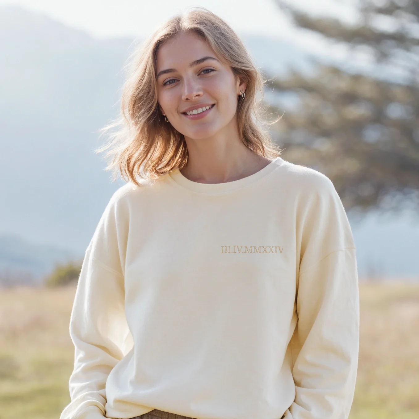 SINGLE Roman Date on Sweater (Embroidered) (DE & FR) - Image 6
