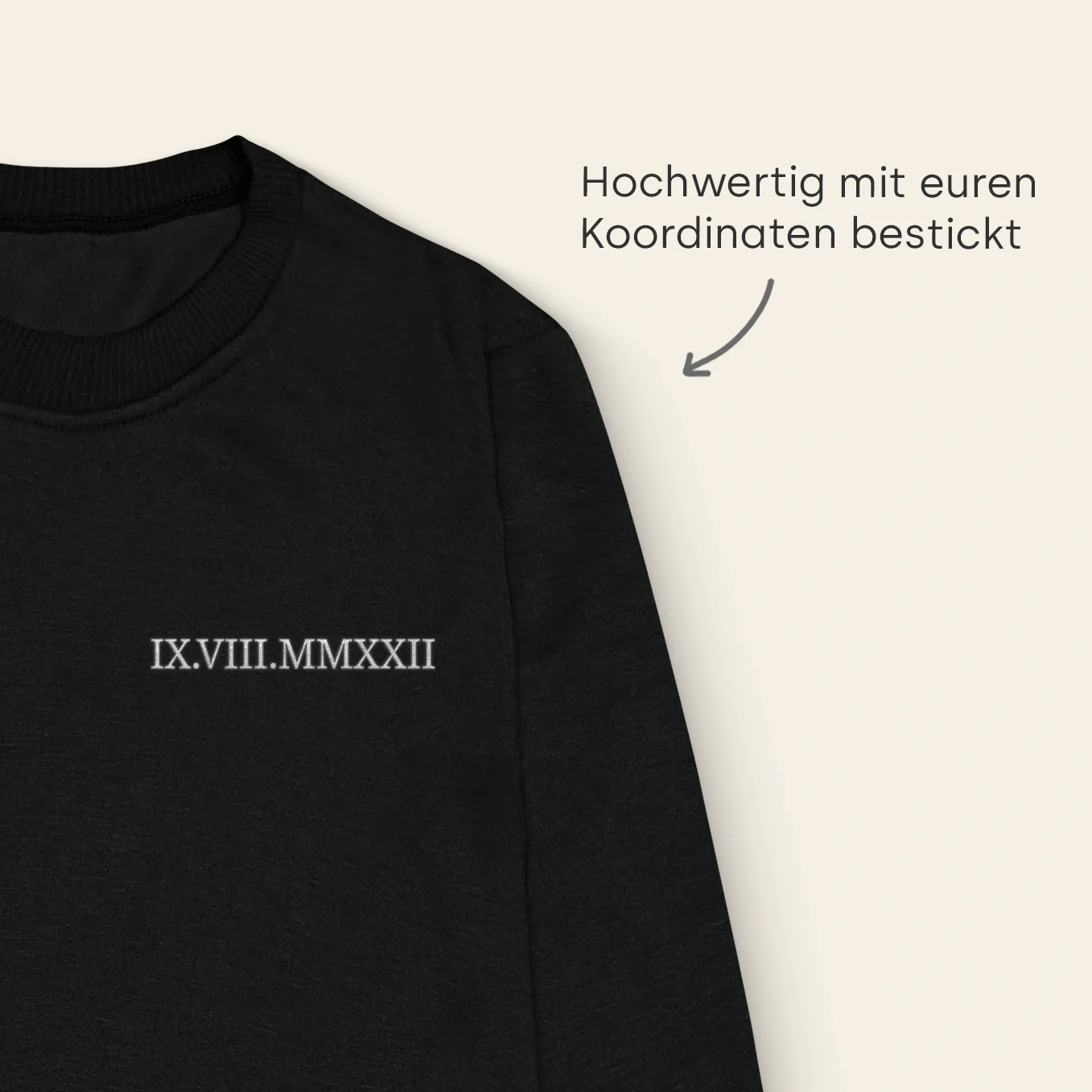 SINGLE Roman Date on Sweater (Embroidered) (DE & FR) - Image 8