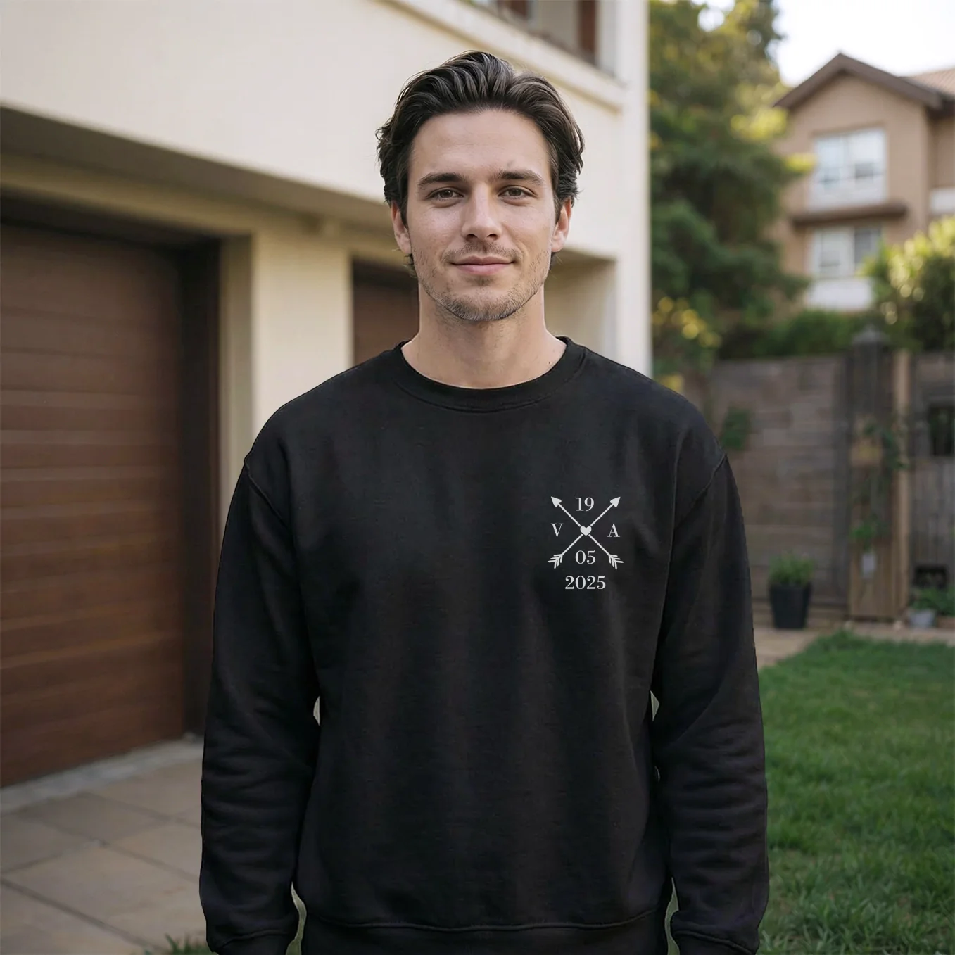 Personalisierter Sweater "Herz & Datum" - Image 6
