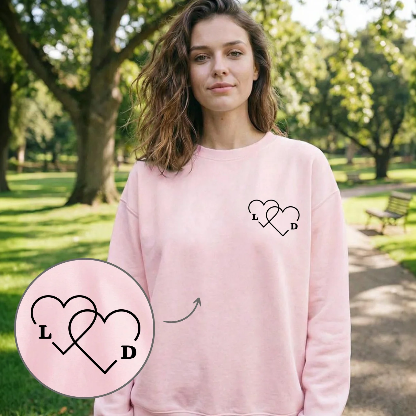 Personalisierter Sweater "Herzen" - Image 10