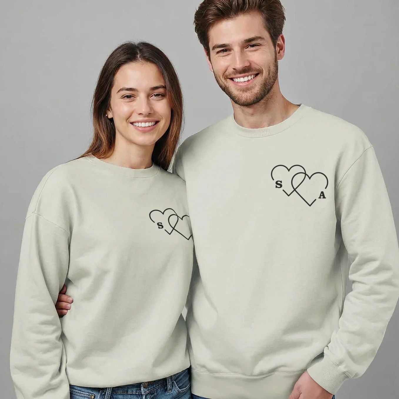 Personalisierter Sweater "Herzen" - Image 4