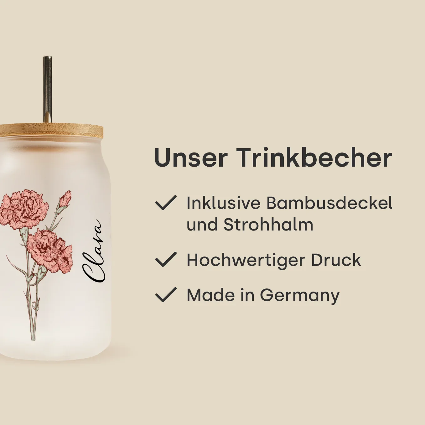 Personalized drinking cup "Name" - Image 7
