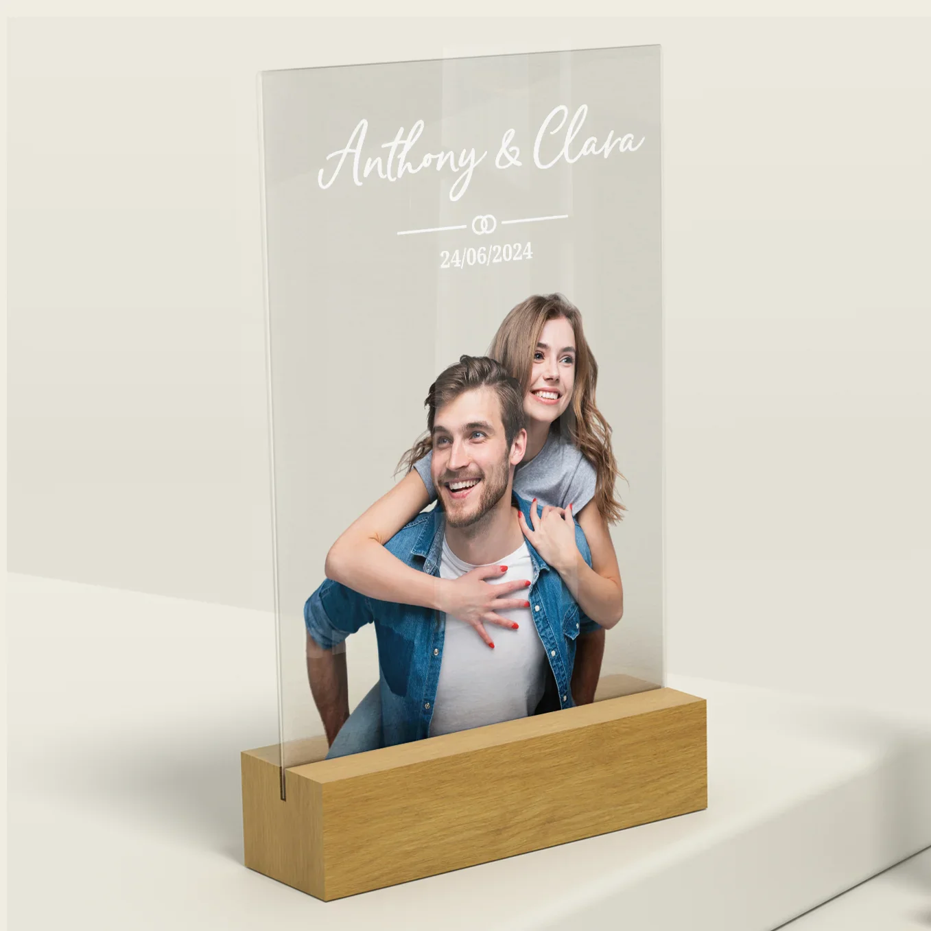 Personalized acrylic glass "Photo Bride and Groom" - Image 10