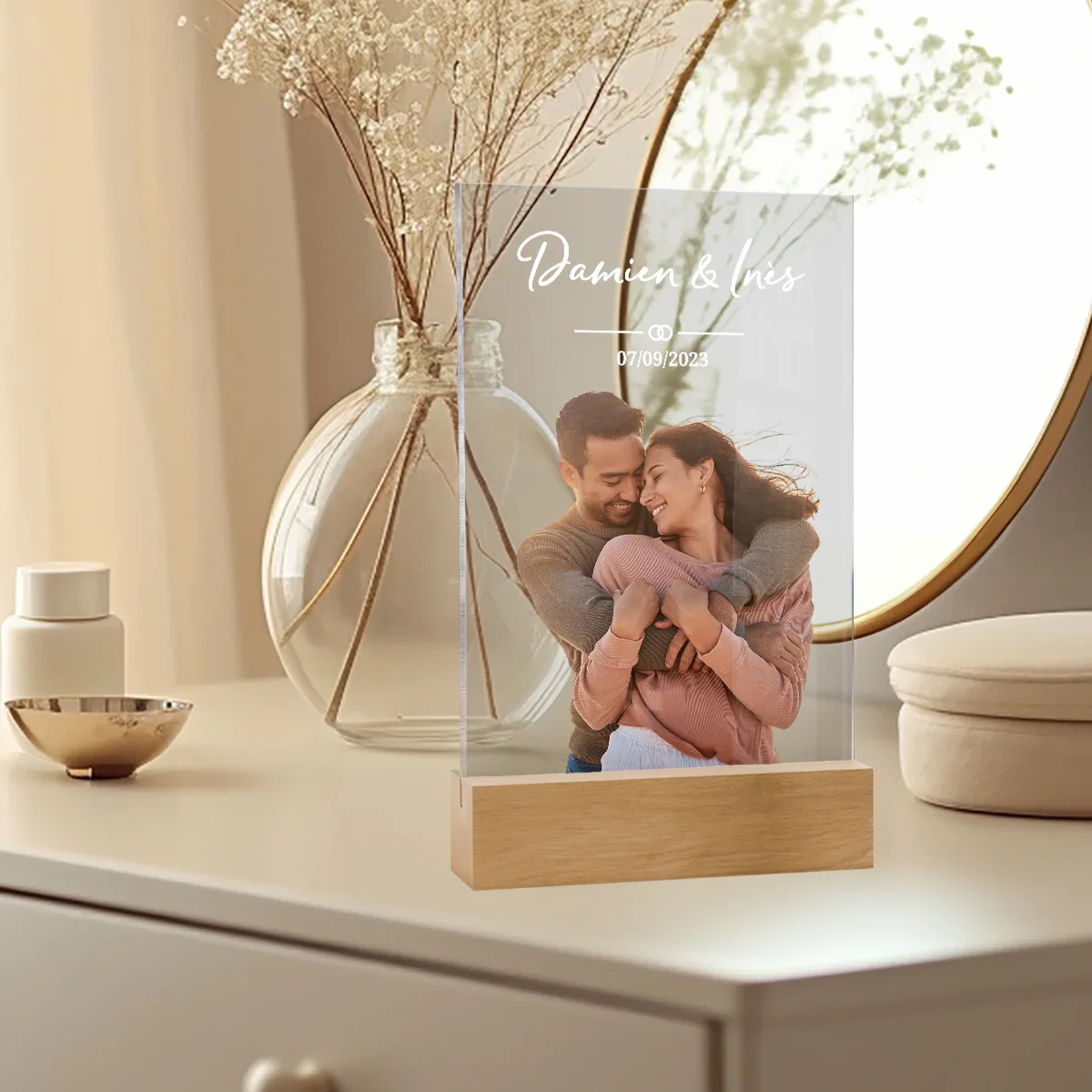 Personalized acrylic glass "Photo Bride and Groom" - Image 13