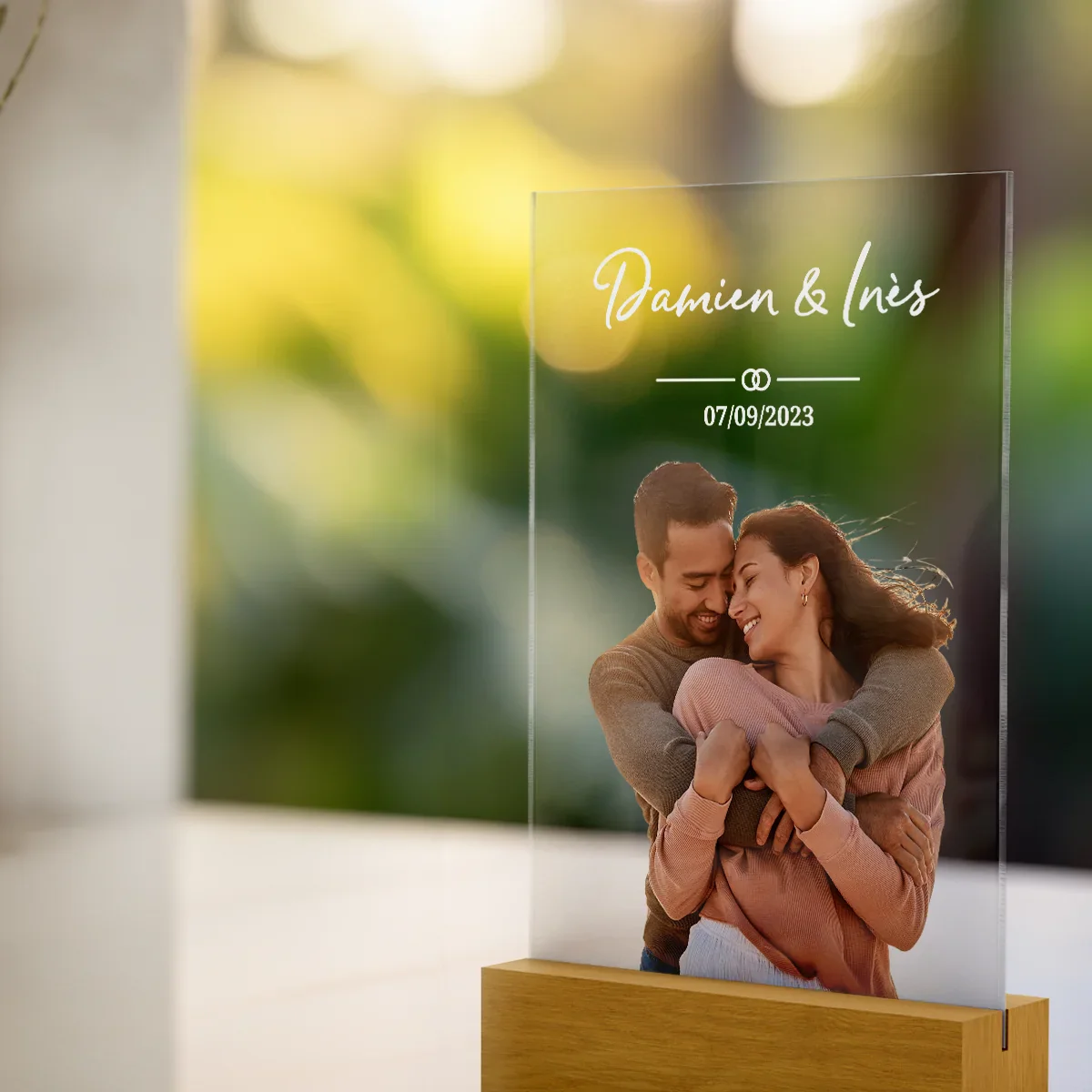Personalized acrylic glass "Photo Bride and Groom" - Image 14