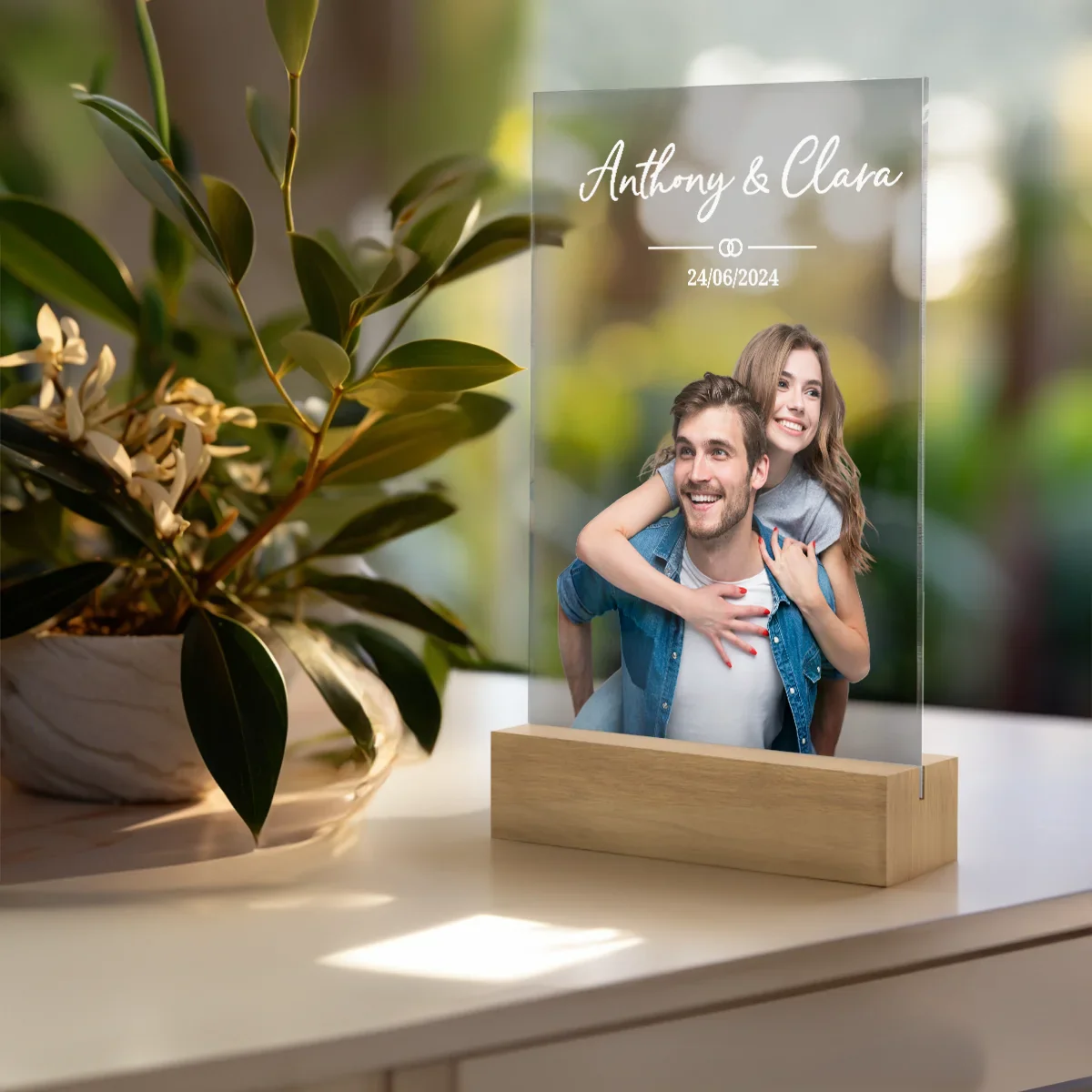 Personalized acrylic glass "Photo Bride and Groom" - Image 16